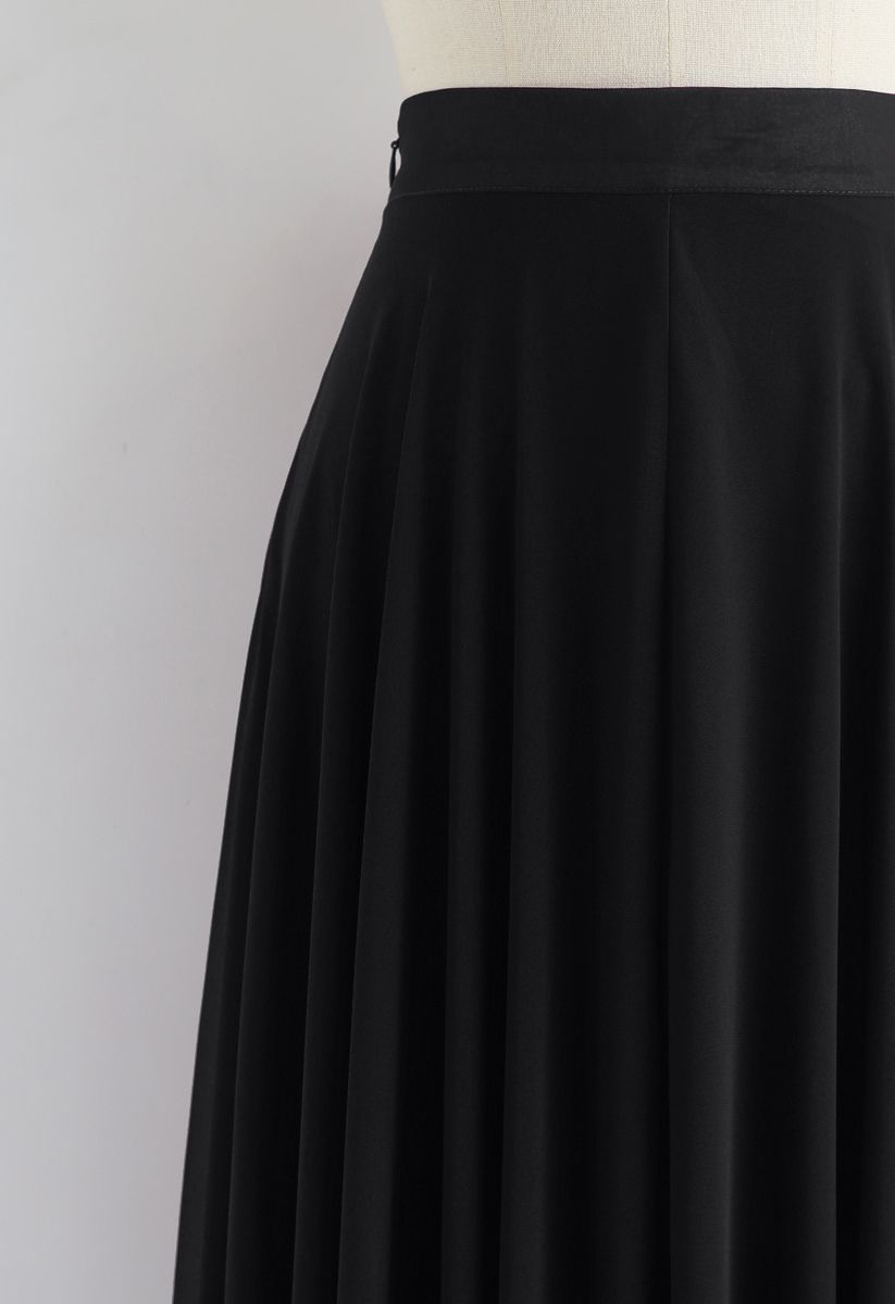 Timeless Favorite Chiffon Maxi Skirt in Black