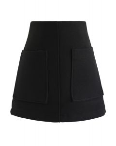 Pocket of Charm Mini Skirt in Black